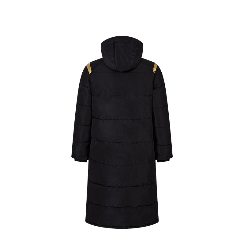 ESPANA Series Hooded Long Cotton Jacket [Black] 