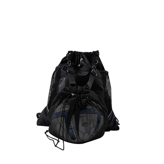 Professional sports zip-up rucksack [black] 