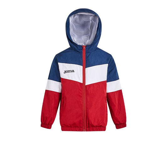 Children's hooded jacket [blue/white/red] 