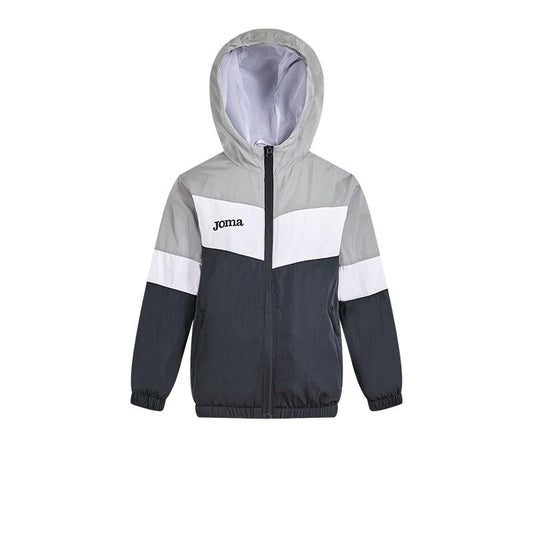 Children's hooded jacket [grey/white/black] 