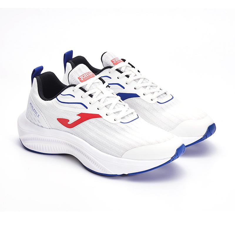 Men's Half Palm Carbon Plate Running Shoes ATHLETICX III [White and Red]