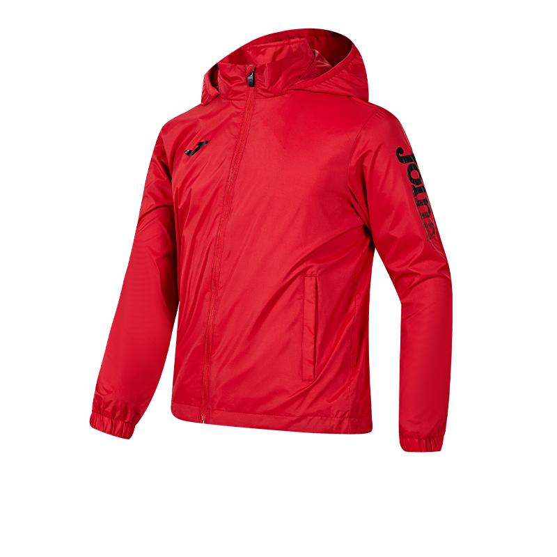 Children's Hidden Hood Raincoat [Red]