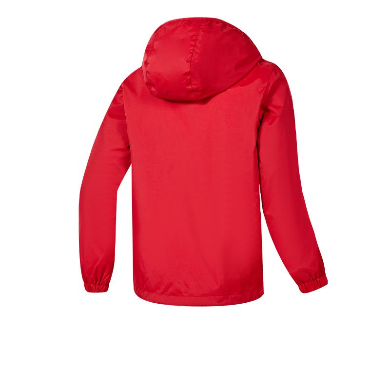 Children's Hidden Hood Raincoat [Red]