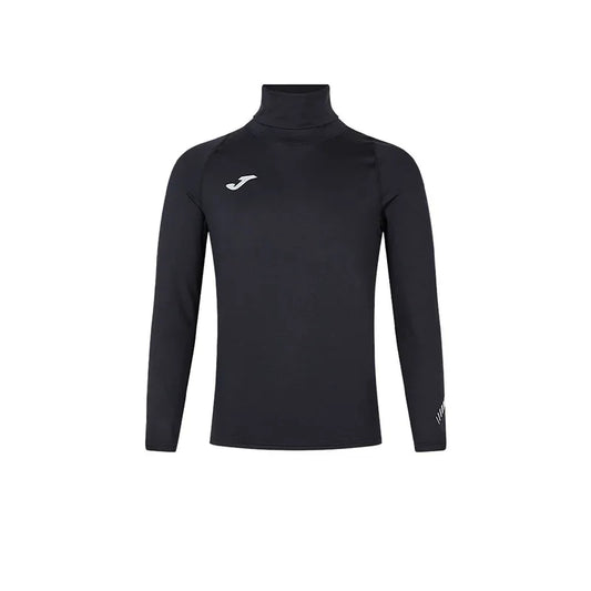 Men's turtleneck velvet tight long-sleeved shirt [black]